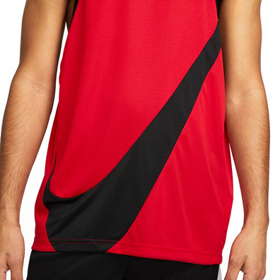 Nike Dri Fit Basket Crossover Jersey "RedBlack"