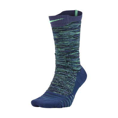 Nike Elite Versatility Crew (455/deep royal blue/dark purple dust/green glow)