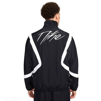 Nike Woven Icon Basketball Jacket "Black White"