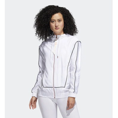 Adidas Women Podium Basketball Jacket "White"