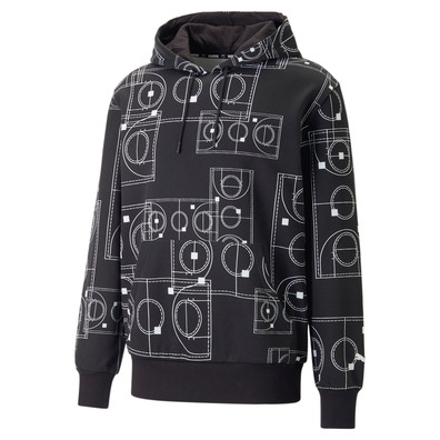 Puma Basketball Courtside Booster Hoddie "Black"