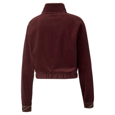 Puma Deco Glam Velour Full Zip (Aubergine)