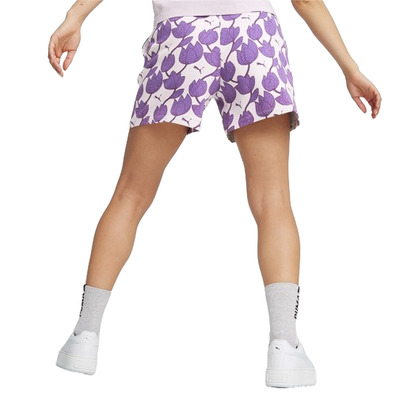 Puma ESS+ BLOSSOM 5" AOP Shorts TR "Grape Mist"