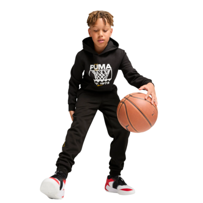 Puma Junior Basketball Winning Shot Hoodie Fleece "Black"