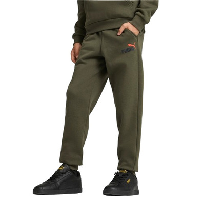 Puma Junior ESS+ 2 Col Logo Pants FL cl B "Dark Olive"