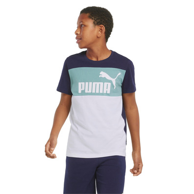 Puma Junior ESS+ Colorblock Tee