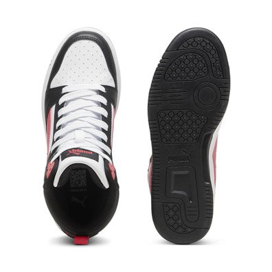 Puma Rebound V6 Mid Jr "Black-For All time Red"