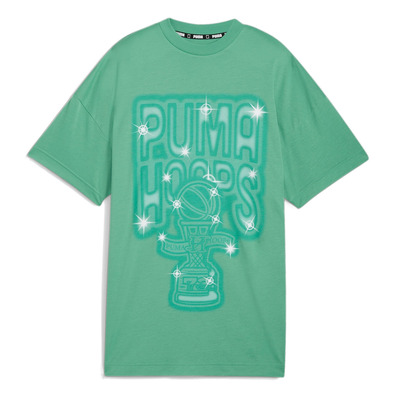 Puma Womans Basketball Art-Hitect Sparkle Trophy Tee 1 "Jade Frost"