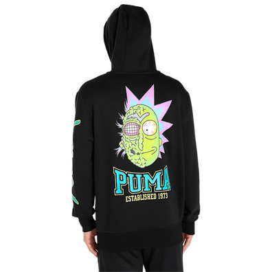 PUMA x Rick and Morty Full-Zip Hoodie  "Black"