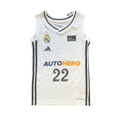 Real Madrid Camiseta Basket Niñ@ 1ª Equip 24/25 # 22 TAVARES #