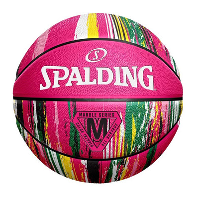 Spalding Marble Pink Sz6 Rubber Baketball (Talla 6)