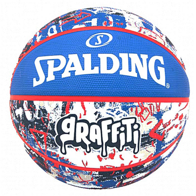 Spalding Blue Red Graffiti Sz7 Rubber (Sz7)