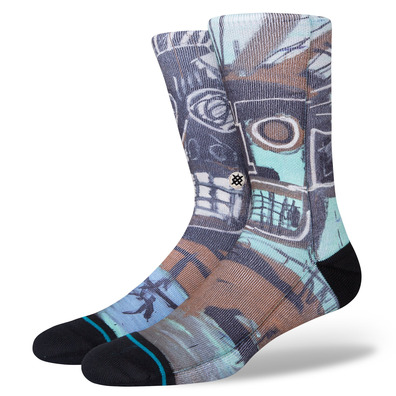 Stance Casual JMB 2 Heads on Gold Crew Sock "Black"