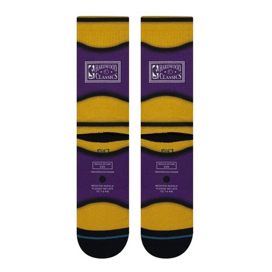 Stance Casual NBA LA Lakers Mini Ball Hardwood Classic Poly Crew Socks