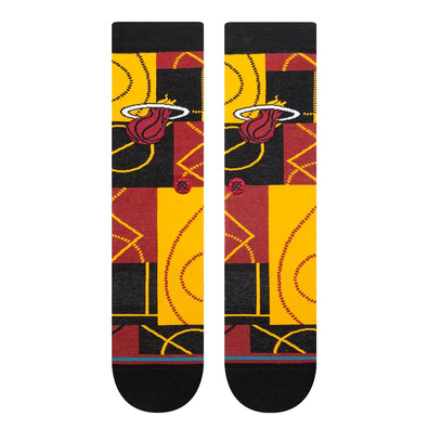 Stance Casual NBA Zone MIA Crew Socks