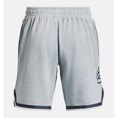 UA Curry Curry Fleece 9" Short "Harbor Blue FH-Gray"