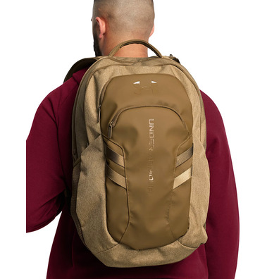 UA Hustle Pro 6.0 Backpack "Coyote Brown Full Heather"