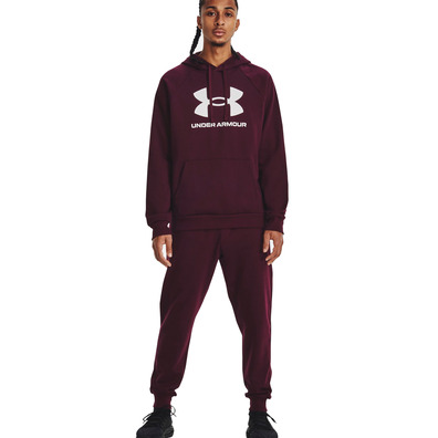 UA Men's Rival Fleece Logo Hoodie "Dark Maroon"