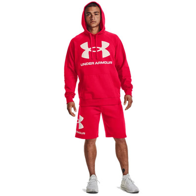 UA Rival Fleece Big Logo Hoodie "Radio Red"