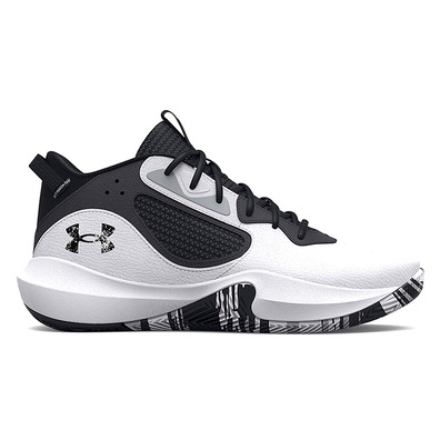 Under Armour Basketball Unisex Lockdown 6 "White-Jet Gray"