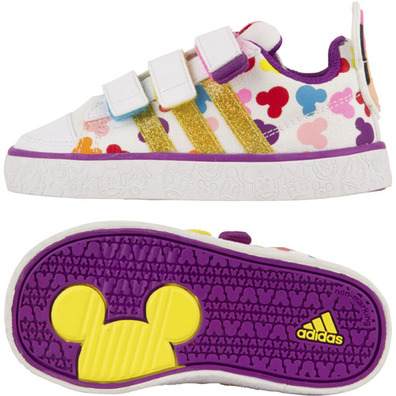 Adidas Disney Mickey and Friends Infant (blanco/malva)