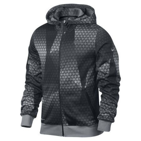 Lebron Capucha Hero Print FZ Hoody (preto/cinza)