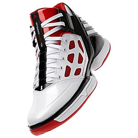 Adidas Adizero Rose 2 (blanco/negro/rojo)