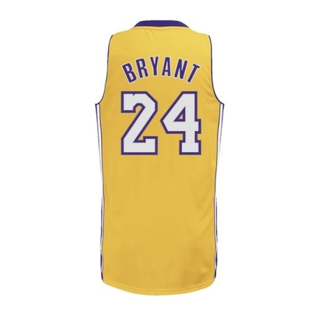 Adidas Camiseta Bordada NBA Lakers Kobe (amarelo)