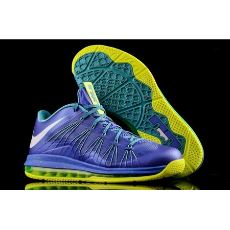 Nike Air Max Lebron X Low "Sprite" (500/azul/verde lima)