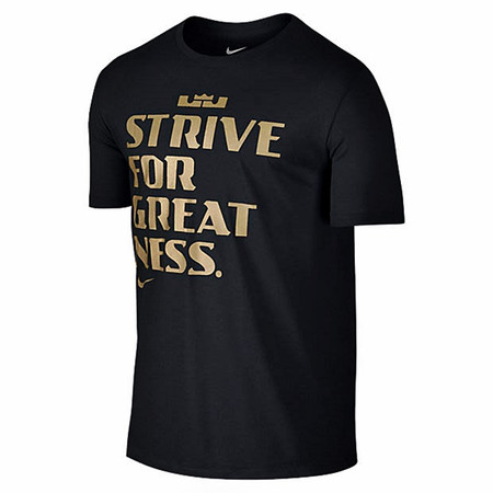 LeBron Camiseta "Strive For Greatness" (010/negro/oro)