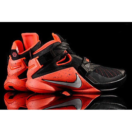 Nike Zoom Lebron Soldier 9 Premium "Bright Crimson" (negro/blanco-bright crimson)