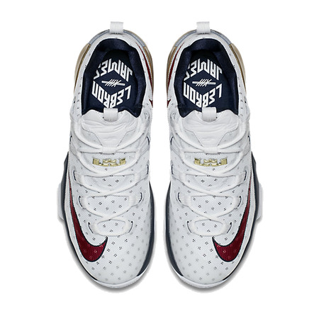 Lebron XIII Low "USA" (164/white/university red/obsidian)