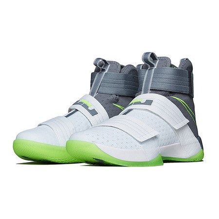 LeBron Soldier 10 SFG "Dunkman" (103/white/cool grey/elect green)