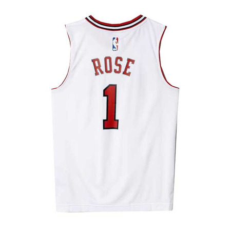 Conjunto NBA Derrick Rose Bulls (blanco/rojo)