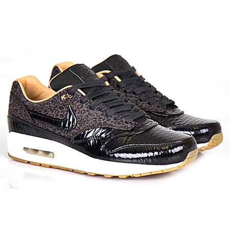 Air Max 1 FB Woven (001/negro/leopardo)