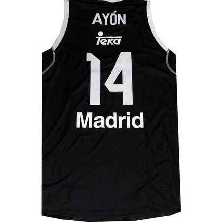 Camiseta Ayón 2ª Equipación Real Madrid Basket 2014 (negra)