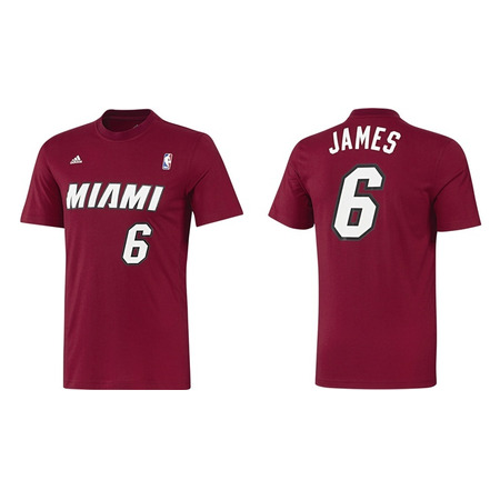 Camiseta Gametime Lebron James (rojo/blanco)