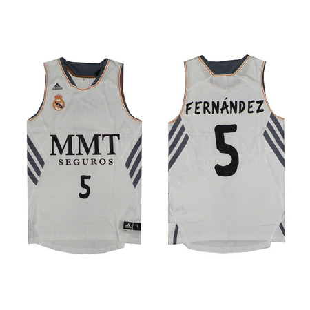 Camiseta Rudy Fernández Real Madrid Basket 13/14 (blanco)