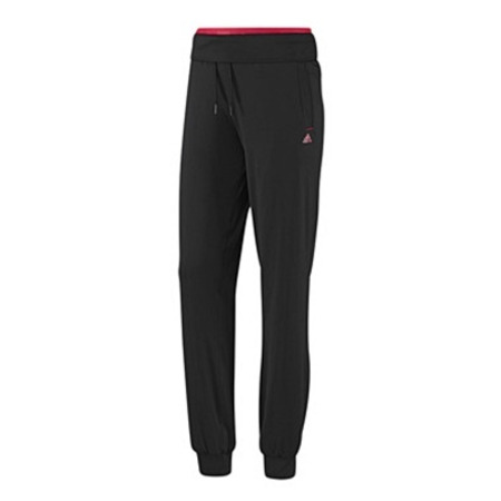 Adidas Pantalón Mulher Clima YG (Preto/Rosa)