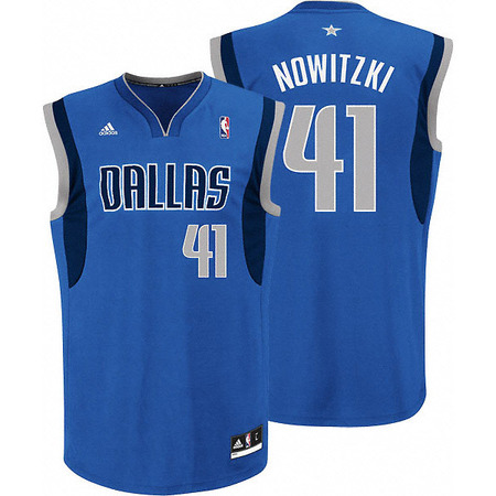 Adidas Jersey Replica Dirt Nowitzki Dallas Mavericks (azul)