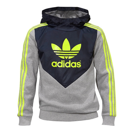 Adidas Original Junior Fun Hooded Flock TT (cinza/azul/limâo)