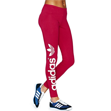 Adidas Originals Trefoil Leggings  (Vermelho/Branco)