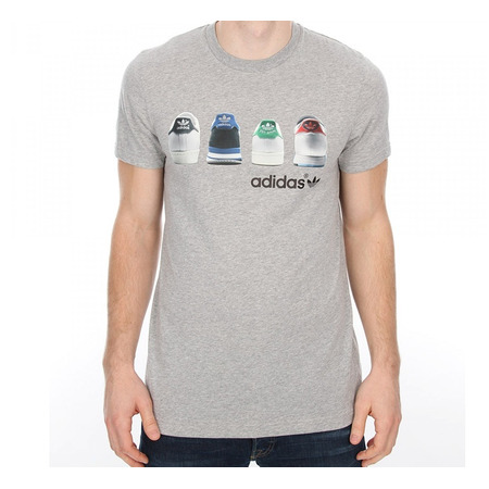 Adidas Originals Shoe Tab Tee Men´s (Cinza)