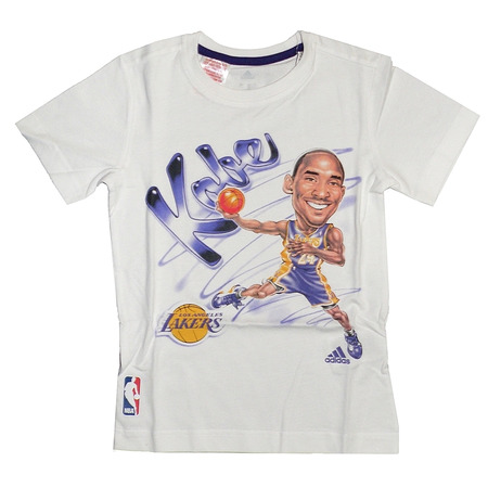 Adidas NBA GFX Air Brush Kobe Kids (branco)