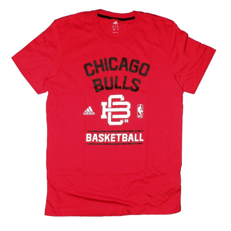 Adidas NBA Camisa Washed Chicago Bulls (vermelho/preto/branco)