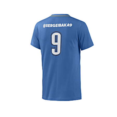 Adidas Serge Ibaka Nº 9 GFX Twitter Tee (azul/branco)