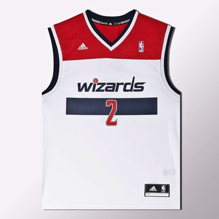 Adidas Camiseta Réplica John Wall Wizards (blanco/rojo/marino)