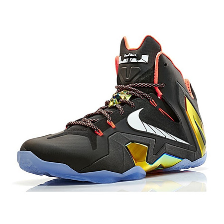 Lebron XI Elite "Gold" (002/negro/metalic gold/blanco/azul)