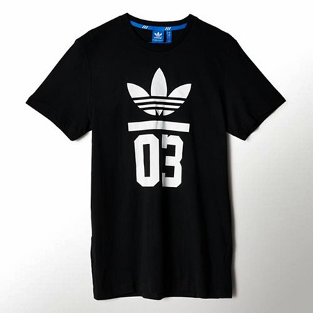 Adidas Originals Camiseta 3-Stripes Trefoil (negro/blanco)