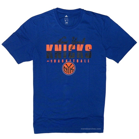 Adidas NBA New York Knicks Fan Winter Tee Men´s (blue/orange)